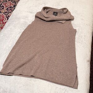 Bobeau Brown Cowl Neck Top